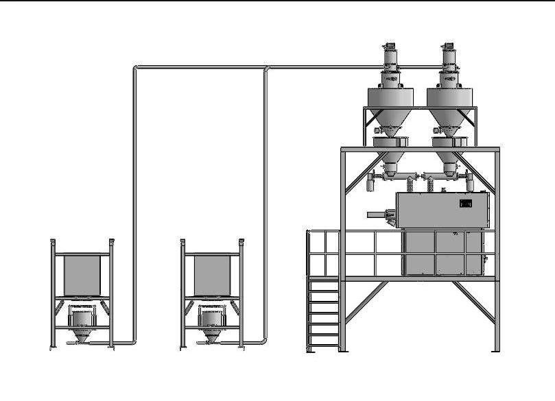 客户现场无尘投料站、真空上料机