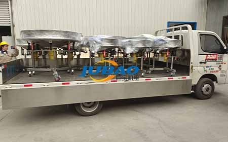 辽宁客户订购的600mm、1200m高频筛发货