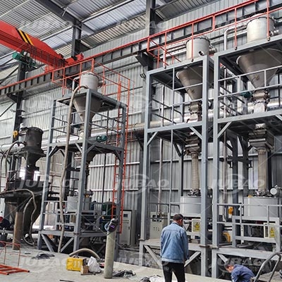 江苏某客户真空上料机现场